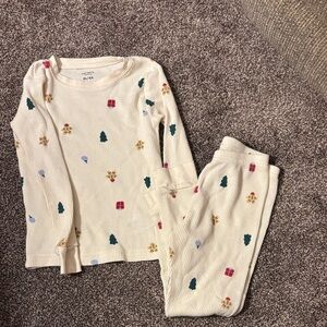 Carter's Cream Pajama Set with Fun Print